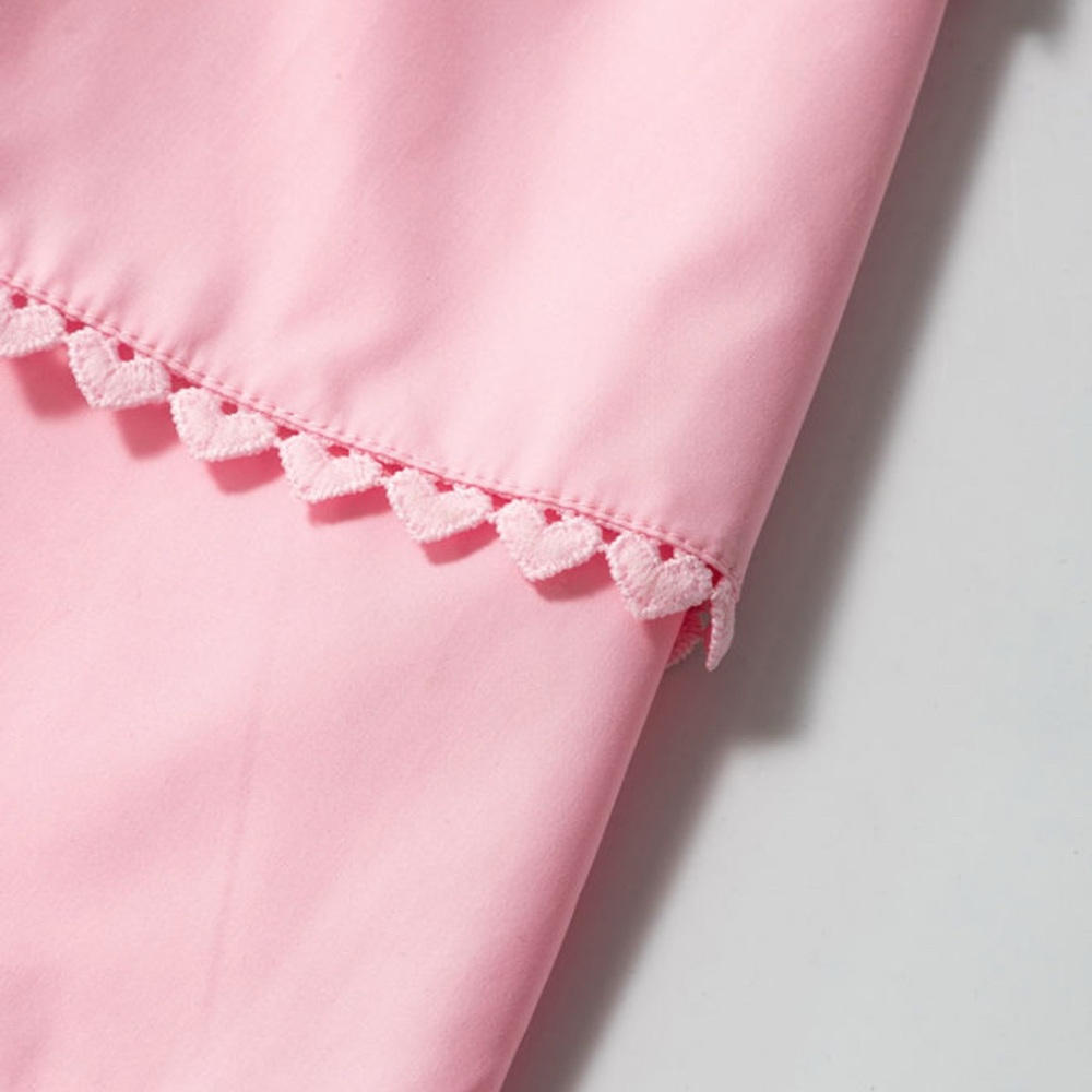 Annabel- Pink Ruffled Heart Sleeveless Top - Picture 5 of 8